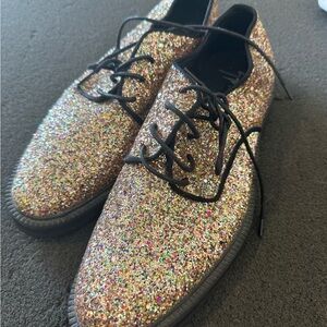 Giuseppe Zanotti Multicolor Glitter Oxfords